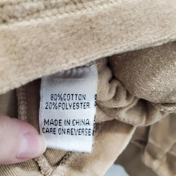 Sport‎ Haley Women's Vintage Tan Beige Velour Full Zip Front Track Jacket Size M - Picture 4 of 5